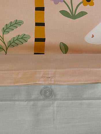 Parure de lit enfant r?versible licorne et danseuses
