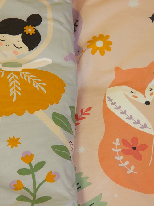 Parure de lit enfant r?versible licorne et danseuses - Kiabi Parure de lit enfant r?versible licorne et danseuses - Kiabi