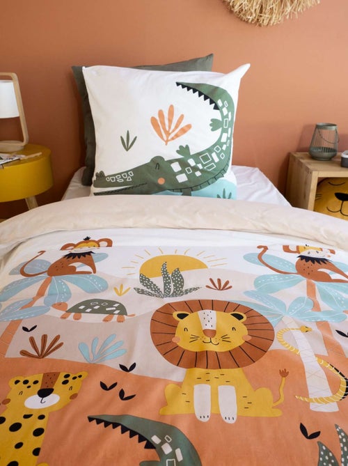 Parure de lit enfant Savane - 100% coton 57 fils/cm² - Kiabi