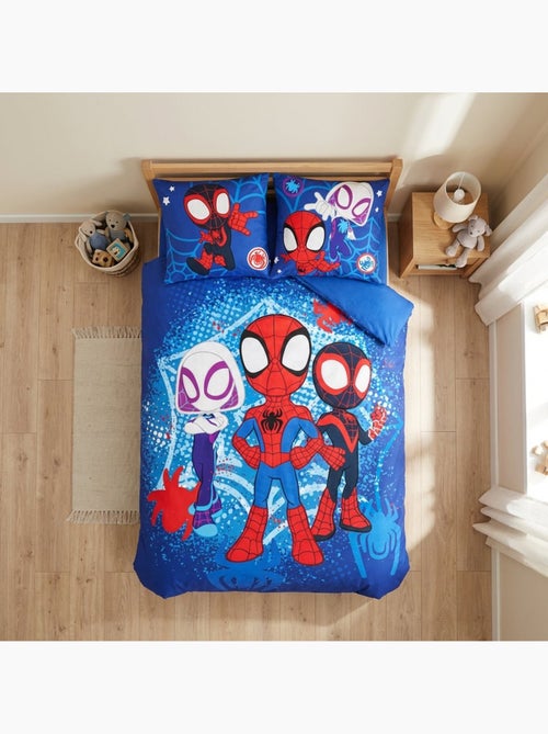 Parure de lit enfant Spider-Man avec Ghost-Spider et Miles Morales – 100% coton - Kiabi