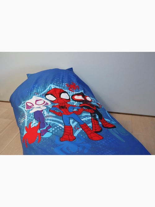 Parure de lit enfant Spider-Man avec Spidey, Ghost-Spider et Spin réversible – 100% coton - Kiabi