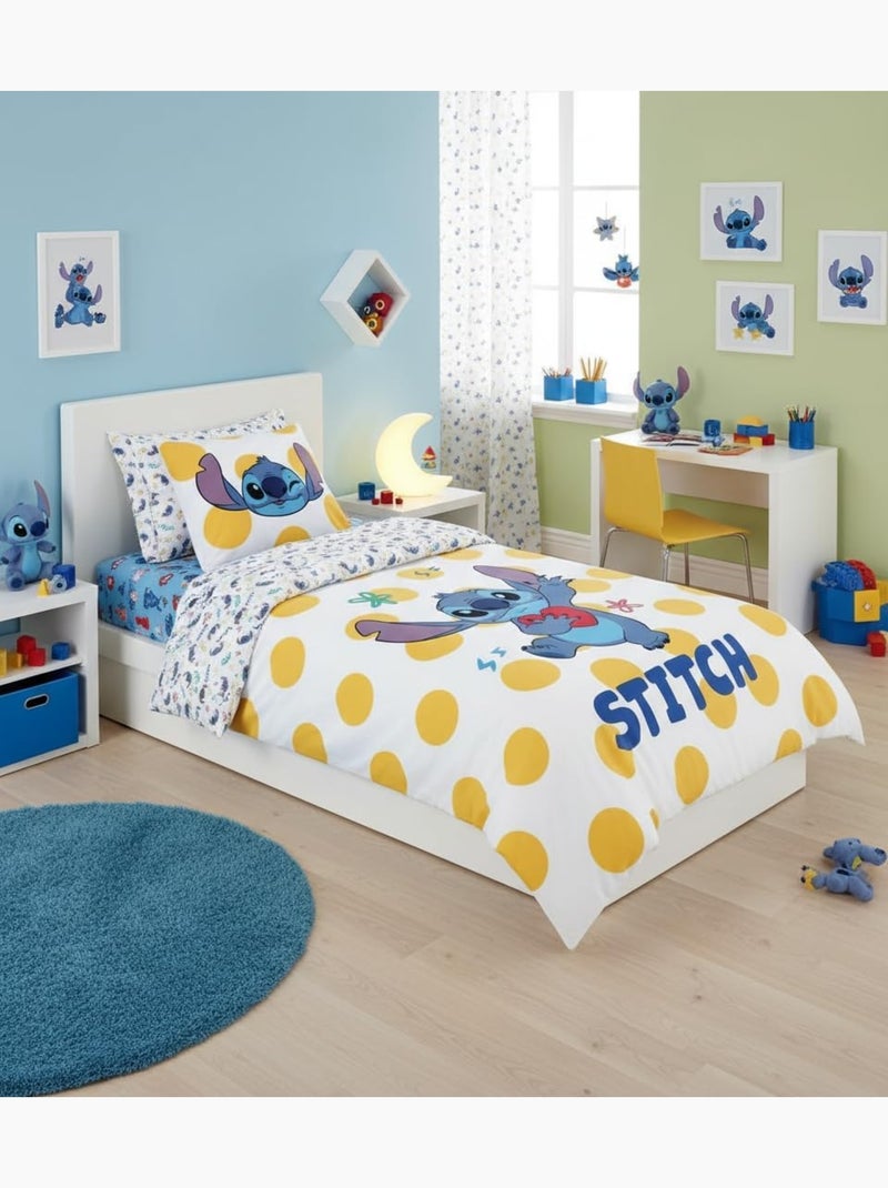 Parure de lit enfant Stitch réversible – 100% coton Blanc - Kiabi