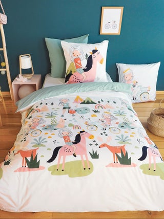 Parure de lit enfant TESS RANDO coton BCI MIG Taie 63x63 cm