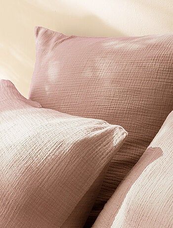 Parure de lit enfant unie en coton, GAZE DE COTON