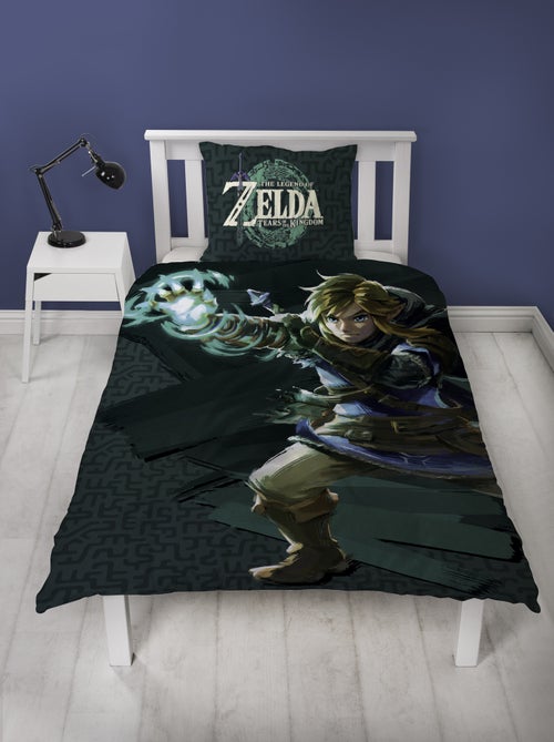 Parure de Lit Enfant Zelda, Microfibre Oeko-Tex, Imprimée Réversible, Lit 1 place, LEGENDE - Kiabi