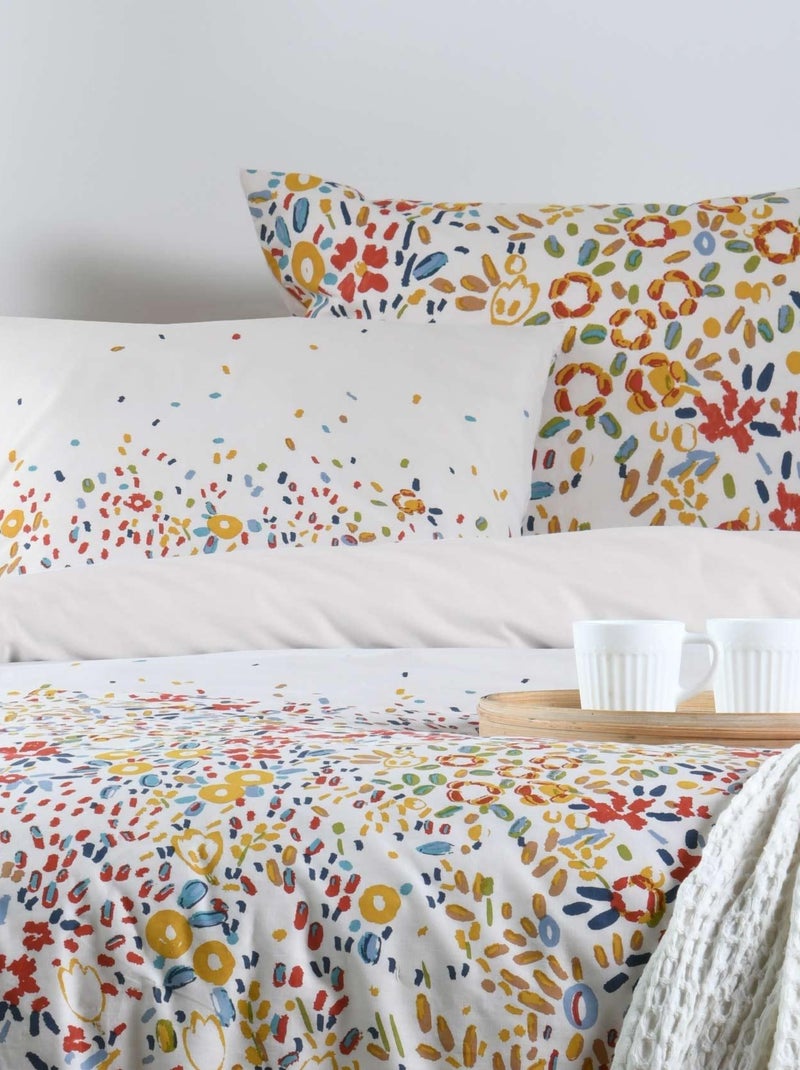 Parure de lit  esprit liberty Blanc - Kiabi