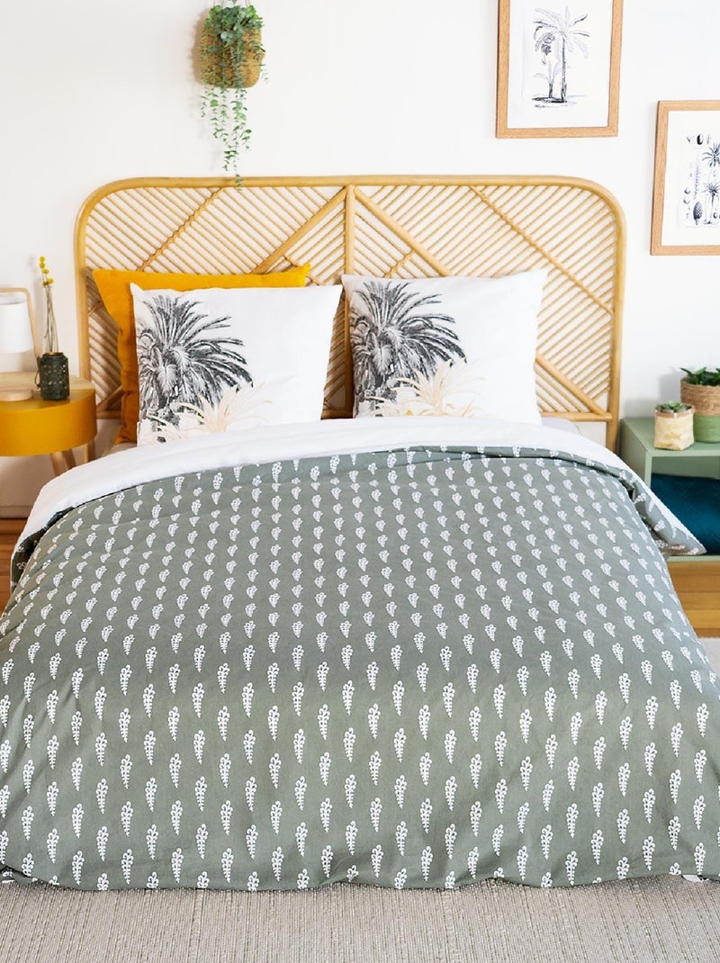 Parure de lit esprit tropical Blanc - Kiabi