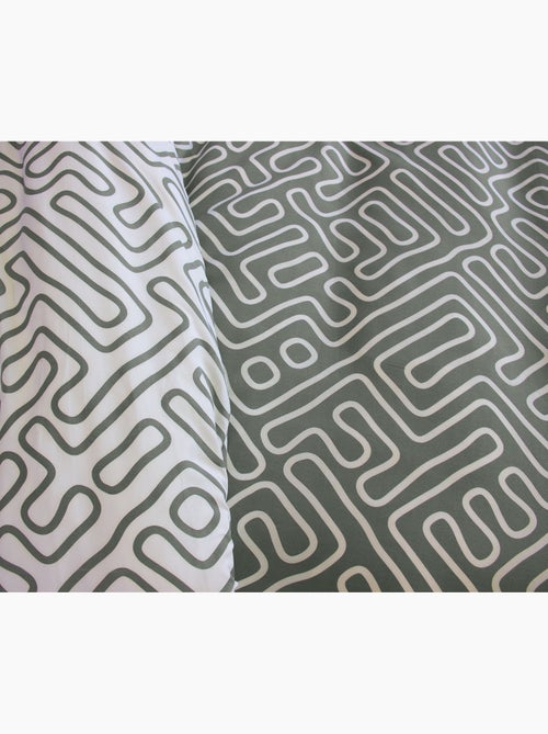 Parure de lit esprit zen réversible - 240x220 / vert - Kiabi Parure de lit esprit zen réversible - 240x220 / vert - Kiabi