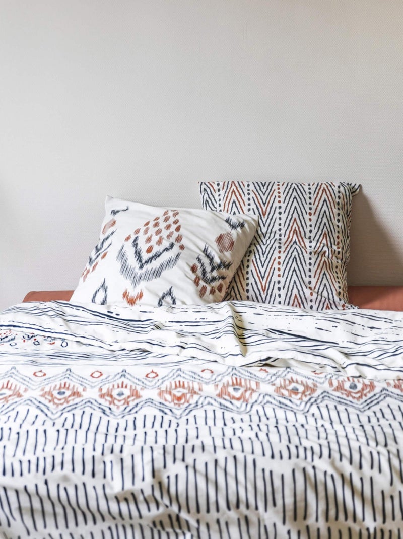 Parure de lit ETHNIC Blanc - Kiabi