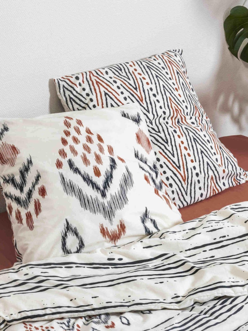 Parure de lit ETHNIC Blanc - Kiabi