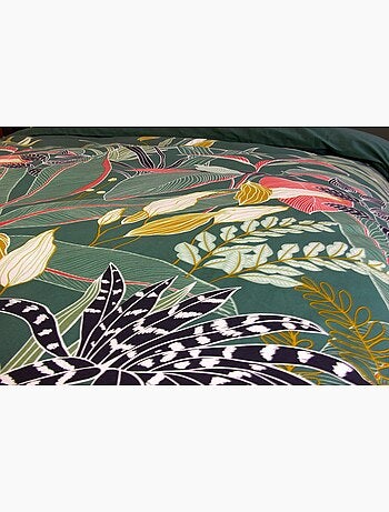 PARURE DE LIT ÉVASION NATURE & STYLE VÉGÉTAL - 240x220 / Vert