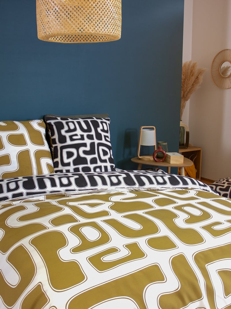 Parure de lit fantaisie - 2 personnes Noir - Kiabi