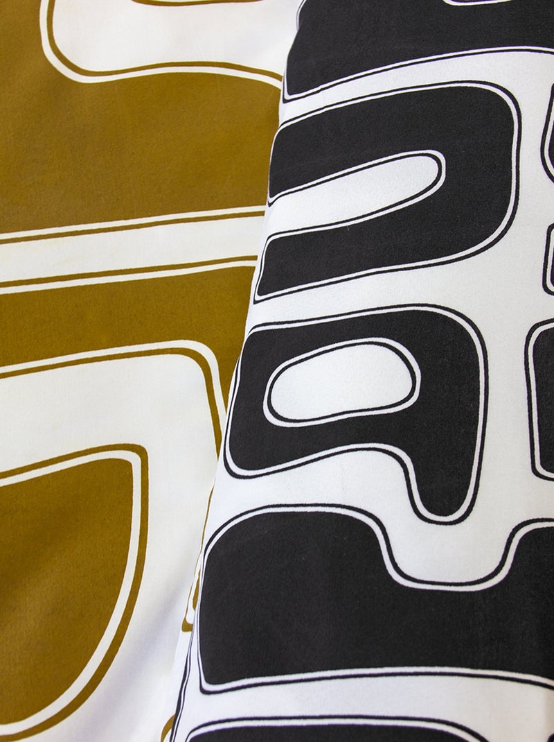 Parure de lit fantaisie - 2 personnes Noir - Kiabi