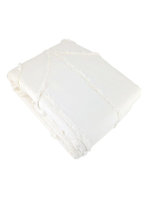 Parure de lit FAR coton lavé Taie 63x63 cm - Kiabi