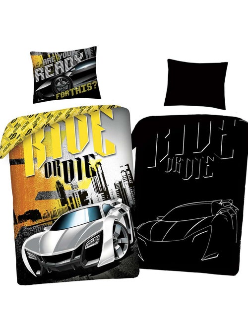 Parure de lit 'Fast and Furious' coton imprimé – 140x200, taie 70x90 Fast and Furious - Kiabi