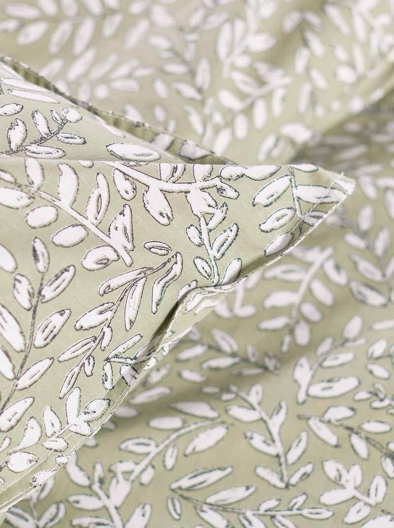 Parure de lit 'feuillage' - 2 personnes Vert - Kiabi