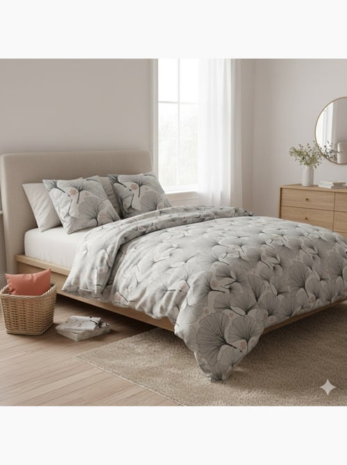 Parure de lit Feuillage gincko - Kiabi