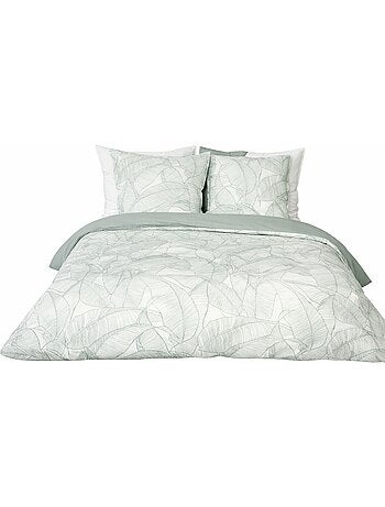 Parure de lit Feuillage Nature – Coton lin lavé