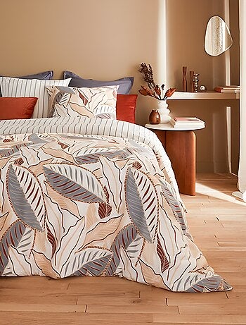 Parure de lit Feuilles graphique skyra