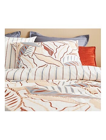 Parure de lit Feuilles graphique skyra