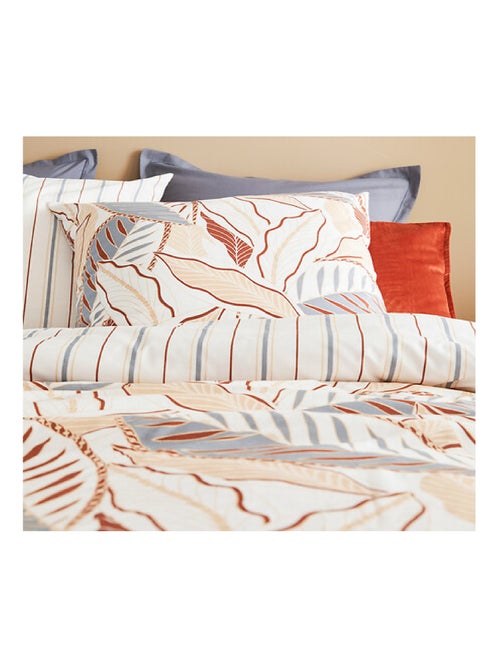 Parure de lit Feuilles graphique skyra - Kiabi Parure de lit Feuilles graphique skyra - Kiabi