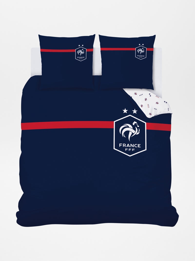 Parure de lit 'FFF' - 2 personnes Bleu marine - Kiabi
