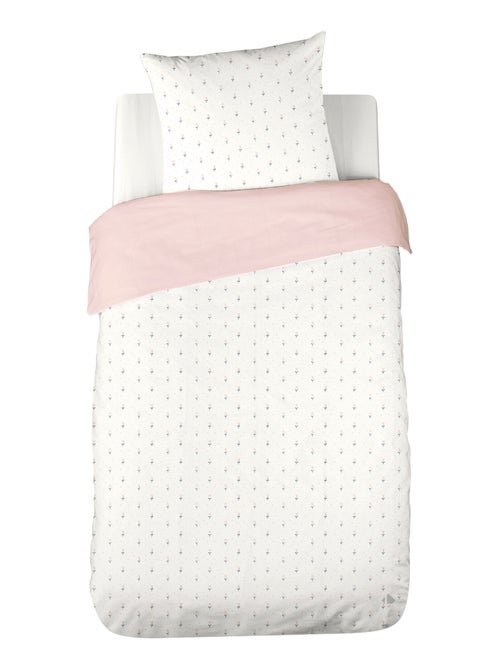 Parure de lit FIORI double gaze de coton - Kiabi