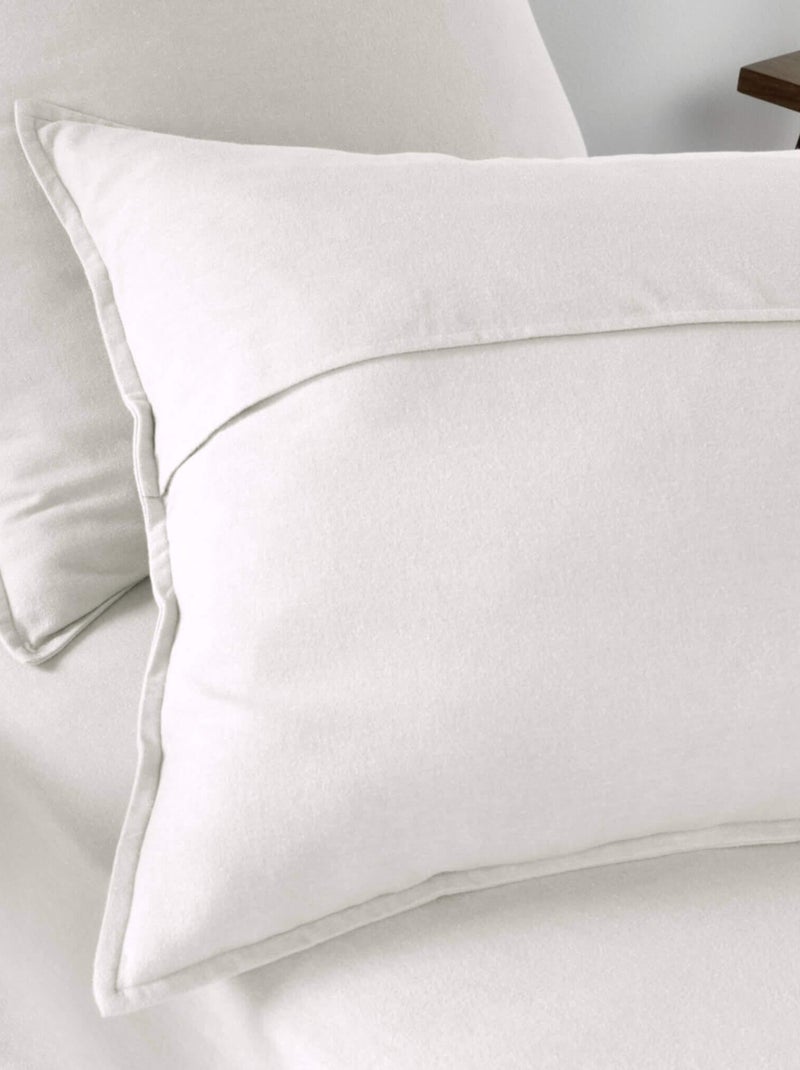 Parure de lit flanelle Blanc - Kiabi