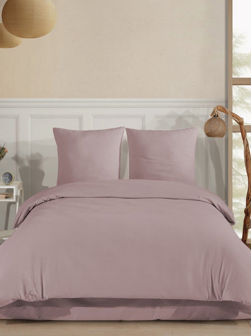Parure de lit Flanelle de coton rose - Kiabi Parure de lit Flanelle de coton rose - Kiabi