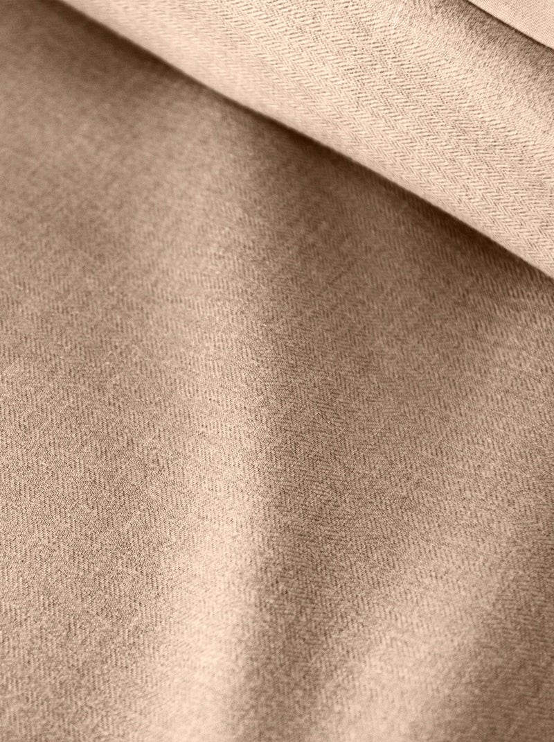 Parure de lit flanelle douce et confort Beige - Kiabi