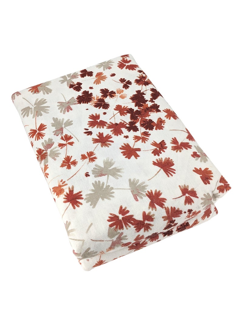 Parure de lit flanelle EMILIE Blanc Rouge - Kiabi