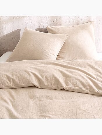 Parure de lit flanelle uni