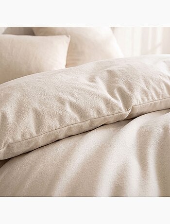 Parure de lit flanelle uni
