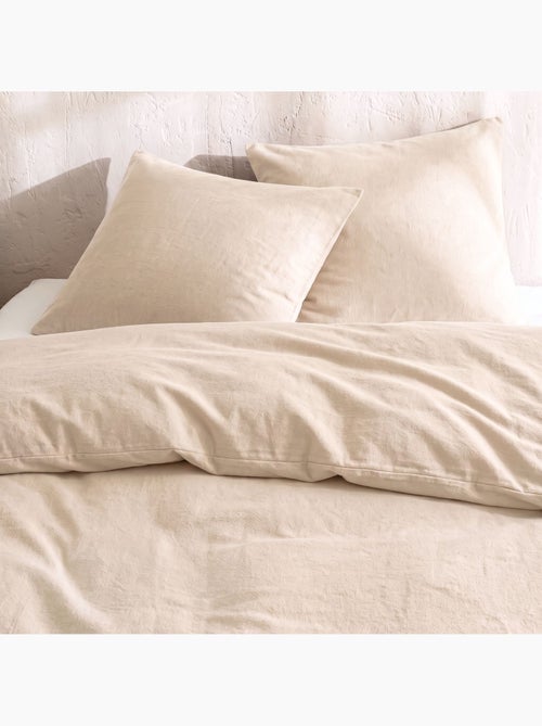 Parure de lit flanelle uni - Kiabi Parure de lit flanelle uni - Kiabi
