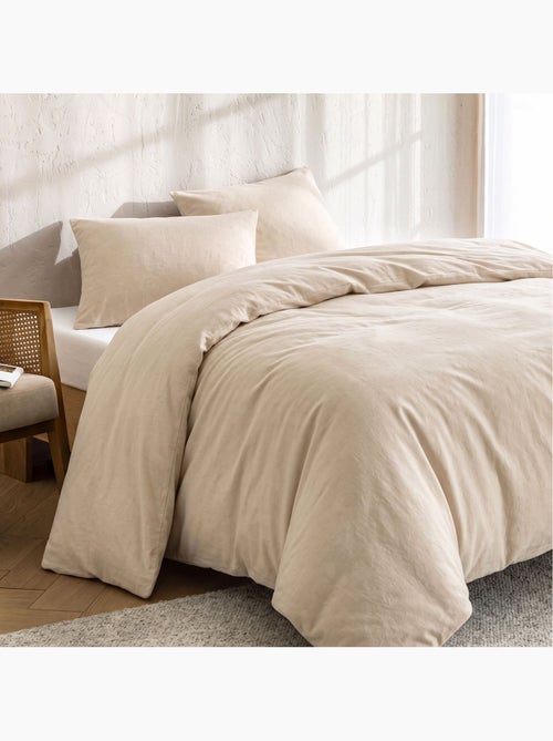 Parure de lit flanelle uni - Kiabi Parure de lit flanelle uni - Kiabi