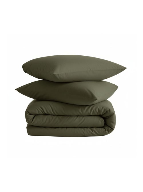 Parure de lit flanelle uni - Kiabi