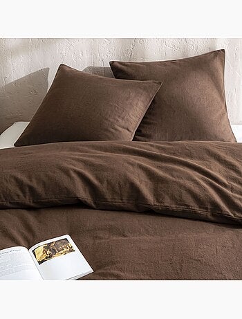Parure de lit flanelle uni