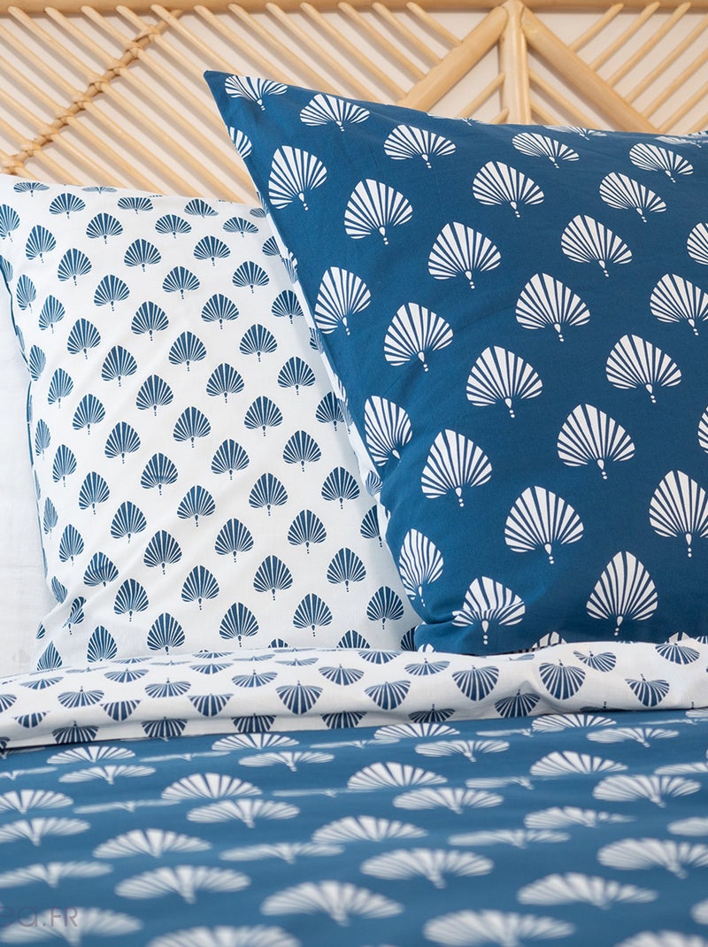 Parure de lit FLAVY Bleu - Kiabi