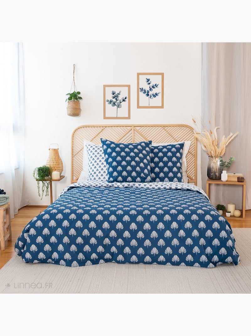 Parure de lit FLAVY Bleu - Kiabi