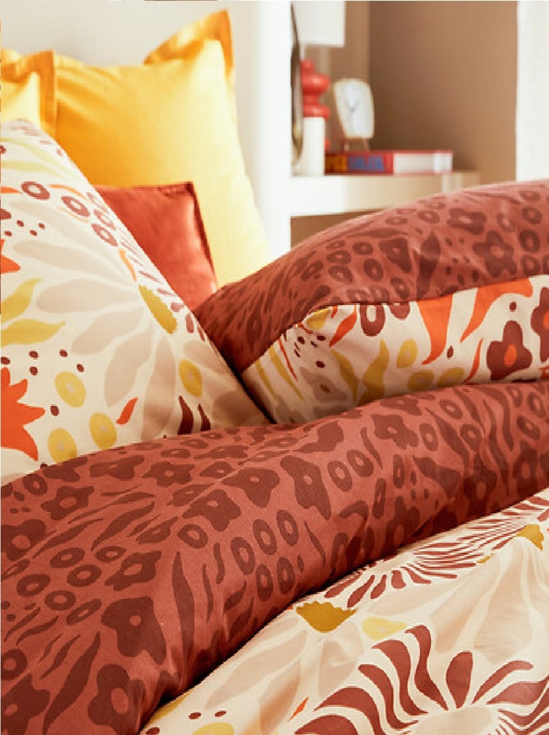 Parure de lit  Fleur retro Daisy Bleu - Kiabi