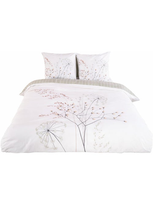 Parure de lit FLEUR ZEN – 100% coton 57 fils/cm² - Kiabi