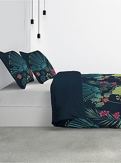 Parure de lit fleurie 2 personnes - Kiabi