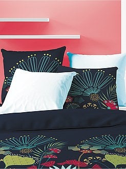 Parure de lit fleurie 2 personnes - Kiabi