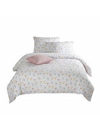 Parure de lit Floral en gaze de coton