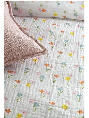 Parure de lit Floral en gaze de coton