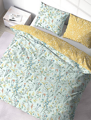 Parure de lit FLORISSANE polyester microfibre Taie 63x63 cm