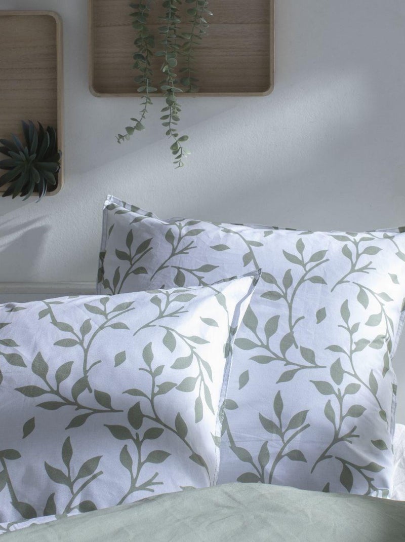 Parure de lit FLOWER GARDEN Vert - Kiabi