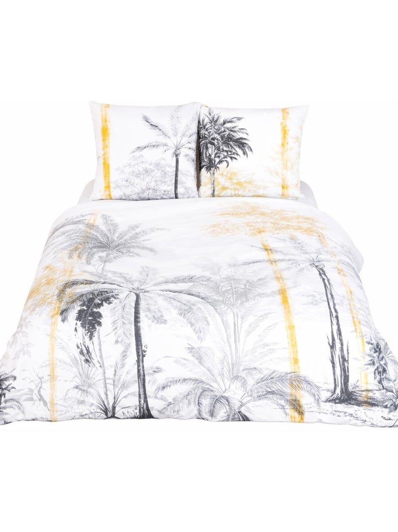 Parure de lit Forêt Apaisante – 100% coton 57 fils/cm² Blanc - Kiabi