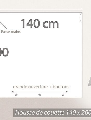 Parure de lit FORET double gaze de coton