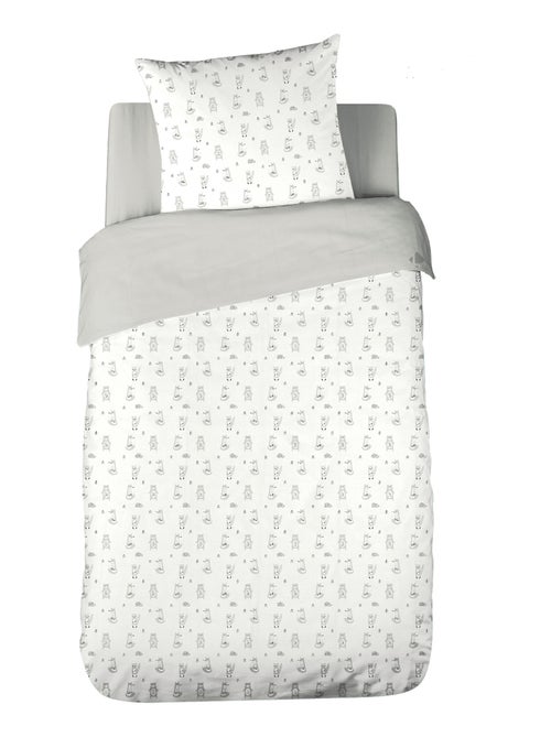 Parure de lit FORET double gaze de coton - Kiabi